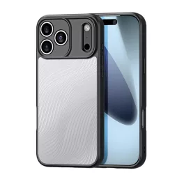   DUX DUCIS AIMO szilikon telefonvédő (ütésállóság, kameravédő, matt, hullám) FEKETE