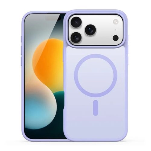 DUX DUCIS YIND szilikon telefonvédő (ütésállóság, kameravédő, matt, MagSafe) LILA
