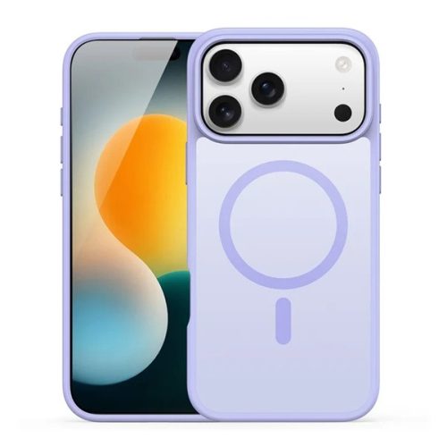DUX DUCIS YIND szilikon telefonvédő (ütésállóság, kameravédő, matt, MagSafe) LILA