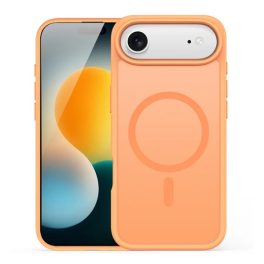   DUX DUCIS YIND szilikon telefonvédő (ütésállóság, kameravédő, matt, MagSafe) NARANCSSÁRGA