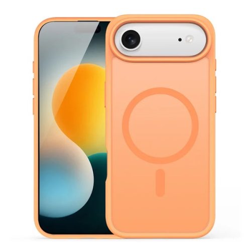 DUX DUCIS YIND szilikon telefonvédő (ütésállóság, kameravédő, matt, MagSafe) NARANCSSÁRGA