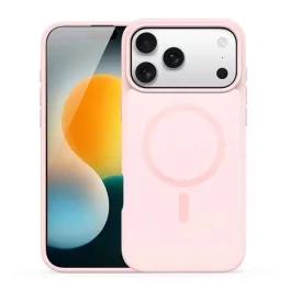   DUX DUCIS YIND szilikon telefonvédő (ütésállóság, kameravédő, matt, MagSafe) RÓZSASZÍN