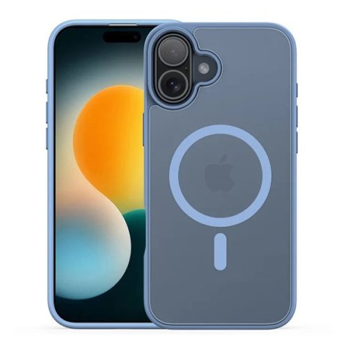 DUX DUCIS YIND szilikon telefonvédő (ütésállóság, kameravédő, matt, MagSafe) VILÁGOSKÉK