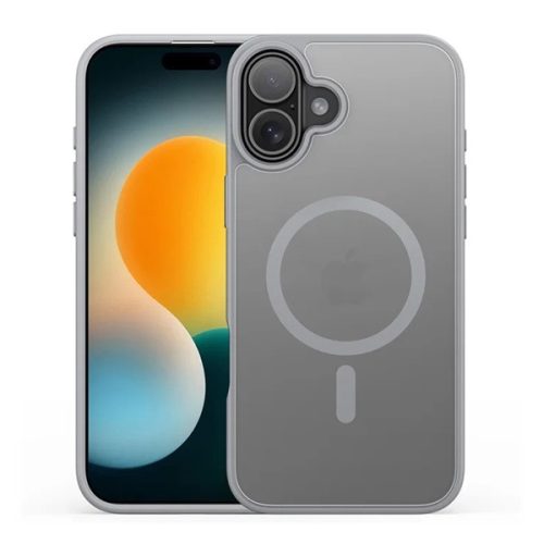 DUX DUCIS YIND szilikon telefonvédő (ütésállóság, kameravédő, matt, MagSafe) VILÁGOSSZÜRKE