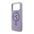 KARL LAGERFELD LIQUID SILICONE KARL AND CHOUPETTE MAGSAFE szilikon telefonvédő (ütésállóság, MagSafe) LILA