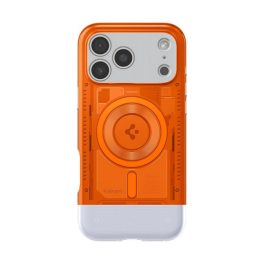 SPIGEN CLASSIC C1 szilikon telefonvédő (ütésállóság, légpárnás sarok, MagSafe) NARANCS   SPIGEN CLASSIC C1 szilikon telefonvédő (ütésállóság, légpárnás sarok, MagSafe) NARANCS