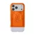SPIGEN CLASSIC C1 szilikon telefonvédő (ütésállóság, légpárnás sarok, MagSafe) NARANCS
