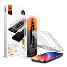   SPIGEN GLASS TR EZ FIT PRO HD képernyővédő üveg (2.5D, betekintés védelem, 0.2mm, 9H + segédkeret) ÁTLÁTSZÓ