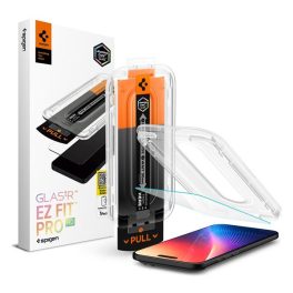   SPIGEN GLASS TR EZ FIT PRO HD képernyővédő üveg (2.5D, tokbarát, ultravékony, 0.2mm, 9H + segédkeret) ÁTLÁTSZÓ