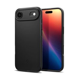   SPIGEN THIN FIT MAGSAFE műanyag telefonvédő (matt, ultravékony, kameravédő, MagSafe) FEKETE