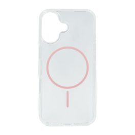   Szilikon telefonvédő (ultravékony, műanyag hátlap, MagSafe, légpárnás sarok) RÓZSASZÍN