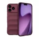 Szilikon telefonvédő (ütésállóság, kameravédő, 3D) BORDÓ