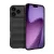 Szilikon telefonvédő (ütésállóság, kameravédő, 3D) FEKETE