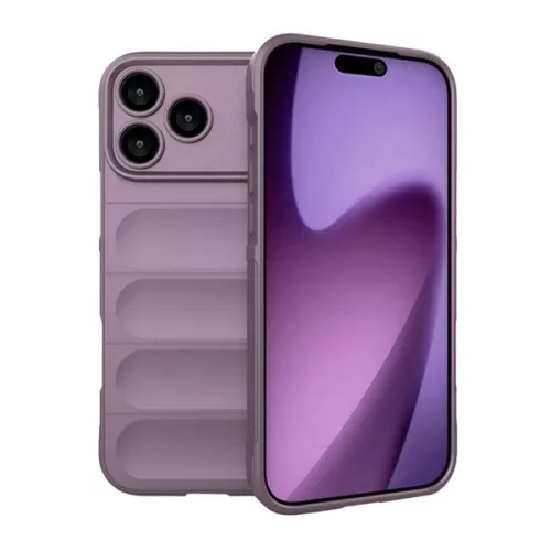Szilikon telefonvédő (ütésállóság, kameravédő, 3D) LILA