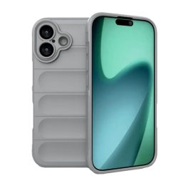 Szilikon telefonvédő (ütésállóság, kameravédő, 3D) VILÁGOSSZÜRKE   Szilikon telefonvédő (ütésállóság, kameravédő, 3D) VILÁGOSSZÜRKE