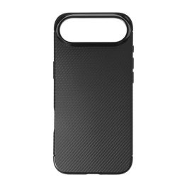   Szilikon telefonvédő (ütésállóság, légpárnás sarok, karbon minta) FEKETE
