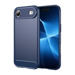 Szilikon telefonvédő (ütésállóság, légpárnás sarok, szálcsiszolt, karbon minta) SÖTÉTKÉK   Szilikon telefonvédő (ütésállóság, légpárnás sarok, szálcsiszolt, karbon minta) SÖTÉTKÉK