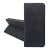 Tok álló, bőr hatású (FLIP, oldalra nyíló, asztali tartó, kártyazseb, prémium) FEKETE