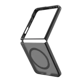   SPIGEN CAPELLA szilikon telefonvédő (ütésállóság, légpárnás keret, matt, MagSafe) FEKETE/EZÜST