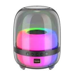   HOCO BS58 bluetooth hordozható hangszóró (v5.1, 10W, TF kártyaolvasó, USB, AUX, LED világítás) FEKETE