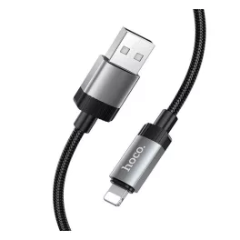   HOCO X114 adatkábel (USB - lightning, 2.4A, gyorstöltő, 100cm) FEKETE
