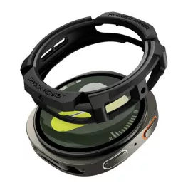   SPIGEN RUGGED ARMOR műanyag óra keret (ütésállóság) FEKETE