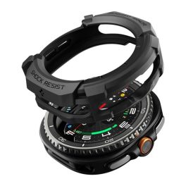 SPIGEN RUGGED ARMOR műanyag óra keret (ütésállóság) FEKETE   SPIGEN RUGGED ARMOR műanyag óra keret (ütésállóság) FEKETE