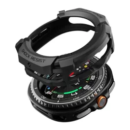   SPIGEN RUGGED ARMOR műanyag óra keret (ütésállóság) FEKETE