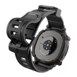 SPIGEN RUGGED ARMOR PRO pótszíj (egyedi méret, szilikon, ütésállóság + szilikon keret) FEKETE