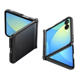   SPIGEN SLIM ARMOR PRO szilikon telefonvédő (ütésállóság, műanyag hátlap, teljes védelem, MagSafe) FEKETE