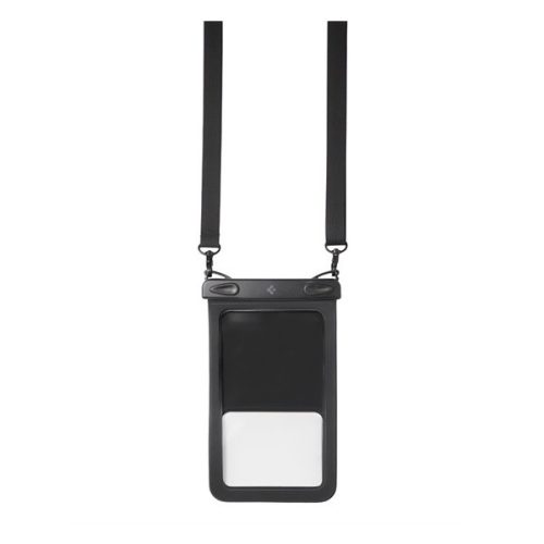 SPIGEN A603 vízhatlan/vízálló tok, AQUA (univerzális, IPX8, nyakba akasztható, 2 zseb, 6.8" méret) FEKETE