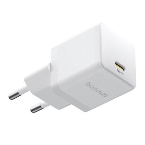 BASEUS PALM hálózati töltő Type-C aljzat (20W, PD gyorstöltő 3.0) FEHÉR