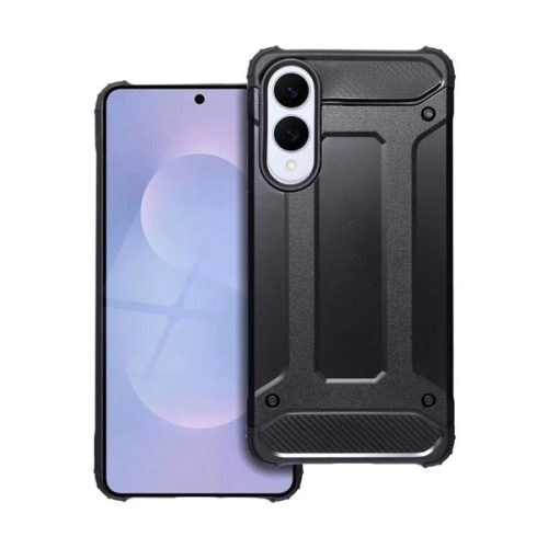 Defender szilikon telefonvédő (ütésállóság, légpárnás sarok, fémhatás) FEKETE