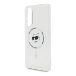   KARL LAGERFELD IML CHOUPETTE HEAD METAL FRAME MAGSAFE szilikon telefonvédő (ütésállóság, kameravédő, MagSafe) ÁTLÁTSZÓ