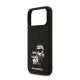 KARL LAGERFELD LIQUID SILICONE K&CH MAGSAFE szilikon telefonvédő (ütésállóság, MagSafe) FEKETE