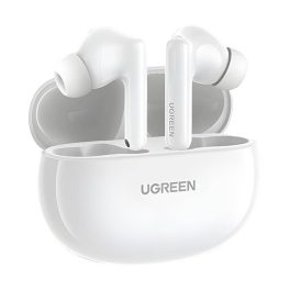   UGREEN HITUNE T6 WS200 bluetooth fülhallgató SZTEREO (v5.3, TWS, mikrofon, aktív zajszűrő, IPX5 + töltőtok) FEHÉR