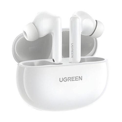 UGREEN HITUNE T6 WS200 bluetooth fülhallgató SZTEREO (v5.3, TWS, mikrofon, aktív zajszűrő, IPX5 + töltőtok) FEHÉR