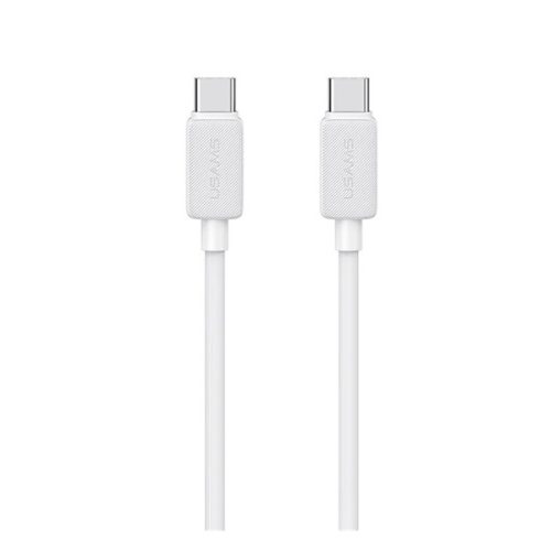 USAMS KY adatkábel (Type-C - Type-C, 60W, PD gyorstöltő, 200cm) FEHÉR