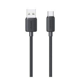   USAMS KY adatkábel (USB - Type-C, 3A, gyorstöltő, 300cm) FEKETE