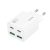 HOCO N56 hálózati töltő 2 USB+2 Type-C aljzat (30W, GaN, PD gyorstöltő 3.0) FEHÉR