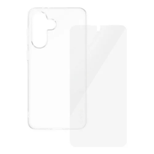 PANZERGLASS CARE FASHION 2IN1 szilikon telefonvédő (ütésállóság, légpárnás keret + képernyővédő üveg) ÁTLÁTSZÓ