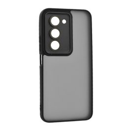   Szilikon telefonvédő (ütésállóság, akril hátlap, kameravédő) FEKETE