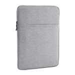 Tok álló, textil (univerzális, ütésálló belső réteg, cipzáras, vízálló, 8" méret) VILÁGOSSZÜRKE