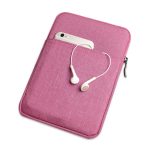 Tok álló, textil (univerzális, ütésálló belső réteg, cipzáras, vízálló, 8" méret) RÓZSASZÍN