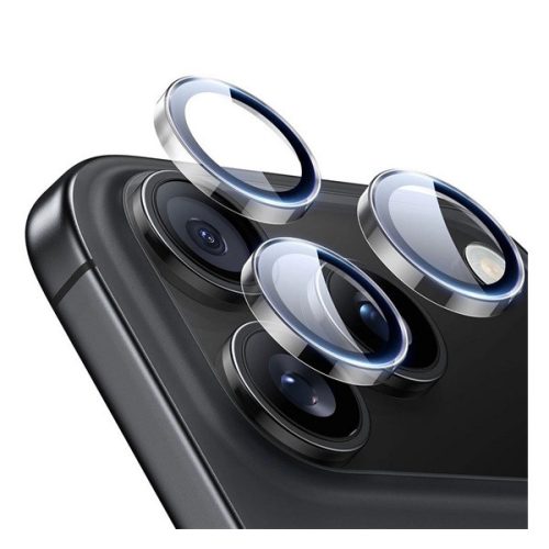 ESR ARMORITE kameravédő üveg (2.5D, 9H, EXTRA erős, csak lencse + segédkeret) ÁTLÁTSZÓ