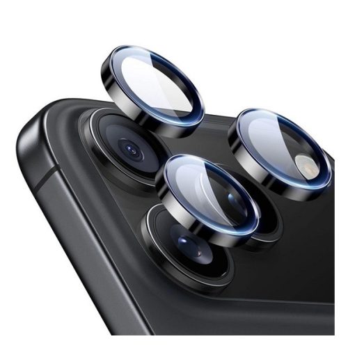 ESR kameravédő üveg (9H + segédkeret) FEKETE