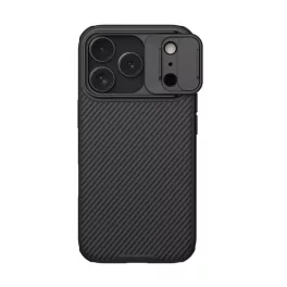   NILLKIN CAMSHIELD PRO szilikon telefonvédő (ütésállóság, kameravédő, csíkos) FEKETE