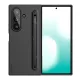 NILLKIN FLEX PURE FOLD szilikon telefonvédő (ultravékony, mikrofiber plüss belső, matt + érintő ceruza) FEKETE