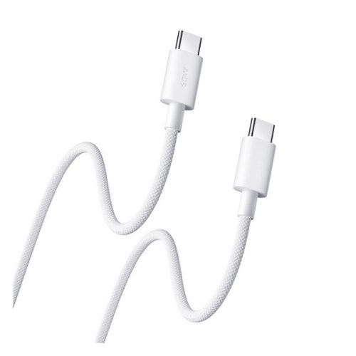 XIAOMI adatkábel (Type-C - Type-C, 3A, gyorstöltő, 100cm) FEHÉR