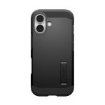 SPIGEN TOUGH ARMOR MAG T műanyag telefonvédő (ütésállóság, kitámasztó, MagSafe) FEKETE